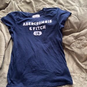 Abercrombie & Fitch Navy Blue T-Shirt size L